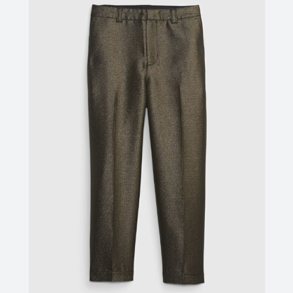Nwt Gap Size: 8 Metallic Straight Up Trouser Pants